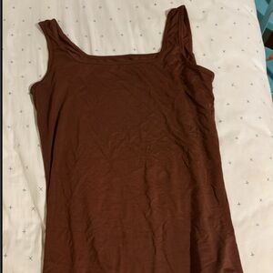 Brown Sleeveless Women's Top